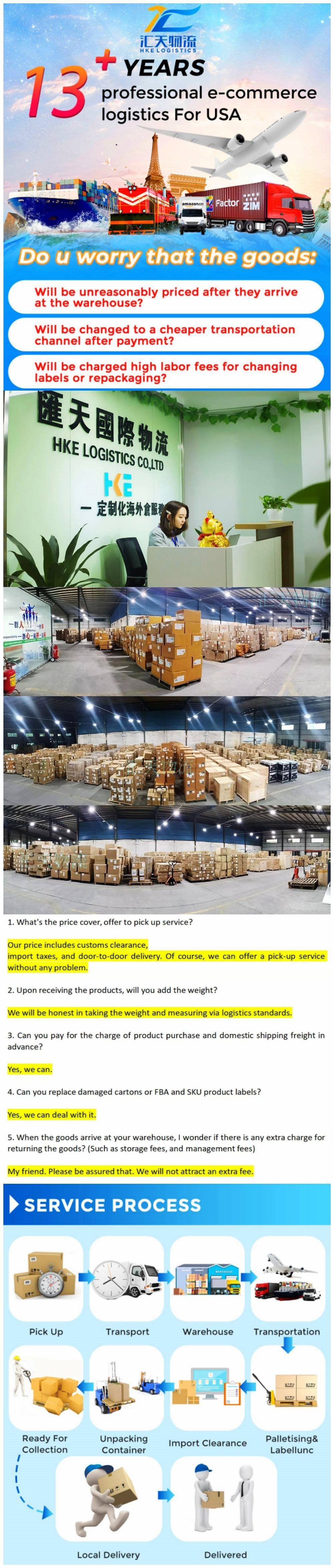 USA Amazon FBA Deliver rates from China to USA Door to door Ocean Sea shipping agent